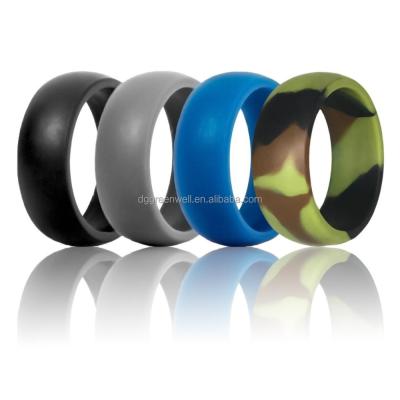 China Food Grade Silicone Eco - Friendly Ring , Wedding Ring , Sports Ring For Men for sale