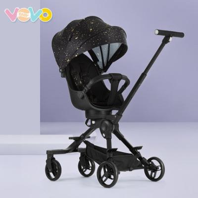 China 360 Seats Shock Absorption Folding Baby Stroller Travelstroller Luxury Two Way Leather Kinderwagen Rotation Newly for sale