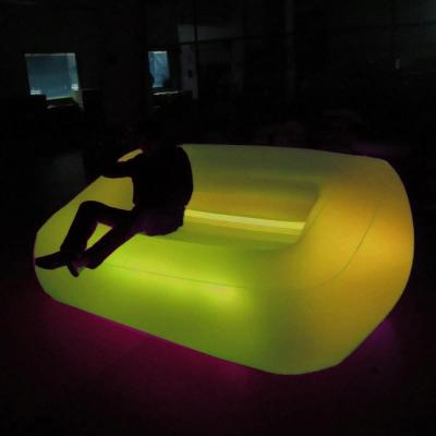 China Traditional Simple Style Inflatable Party Sofa W LED , Led Light Chair for sale