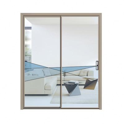 China Australia Large Glass Sliding Patio Door Aluminum Kitchen Aluminum Glass Door Waterproof Standard Panels Design for sale