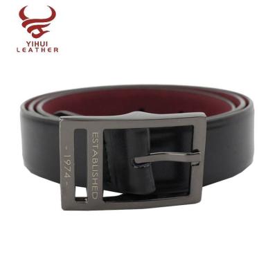 China SPLIT LEATHER/PU genuine leather belt golf split leather belt leather belt for men for sale