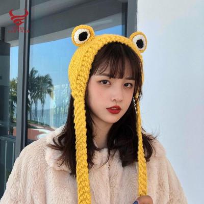 China 2021Fashion Winter Unisex COMMON Beanie Cartoon Crochet Warm Hat for sale