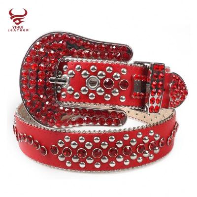 China ALLOY Manufacturing Wide Rhinestone Elastic Waistbands Simon BB Simon rhinestone belts for formal dress for sale