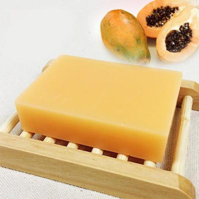 China Whitening Papaya Natural Organic Kojic Acid Skin Sensitive Handmade Soap for sale