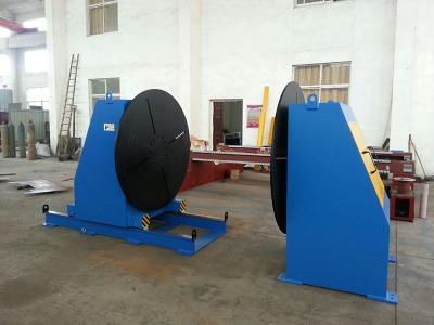 China Head Tail Stock Welding Positioner , Welding Turn Table For Flange Elbow Welding for sale