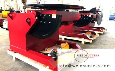 China 3000kg de vaste Instelmechanismen van het Pijplassen, Automatisch Roterend en Tiltling-Draaischijfinstelmechanisme Te koop