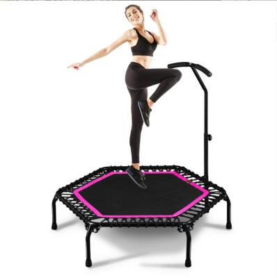 China OEM Low Noise Manufacturers Cheap Wholesale Kids Trampoline Fitness Trampoline Indoor Mini Adult Hexagon 40