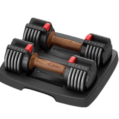 China Wholesale Cheap Adjustable Weight Urethane Dumbbells Gym Equipment Rubber Adjustable Dumbbell for sale