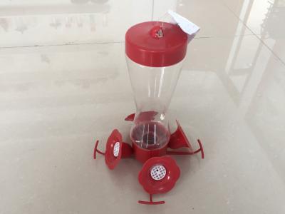 China Popular Plastic Hummingbird Feeder for bird Red Color And Clear Tube for sale