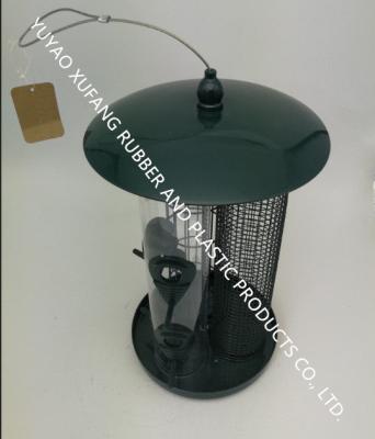 China Powder Coated Wild Bird Feeders , Hanging Bird Food Feeder， Metal Bird Feeder for sale