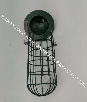 China Handle Fat Ball Bird Feeder Dard Green Homemade Decorative Wire Bird Houses for sale