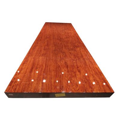 China Professional Bahua Maker Modern Wooden Carved Dining Table Set Bark Planks for sale