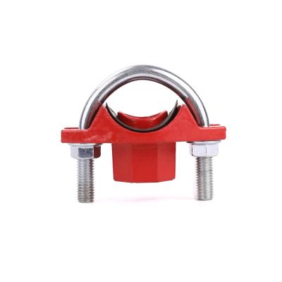 China High Qualit\y Wholesale Fire Fighting Ductile Iron Casting Pipe Fittings U-Bolt Threaded Mechanical Tee FM UL Approved for sale