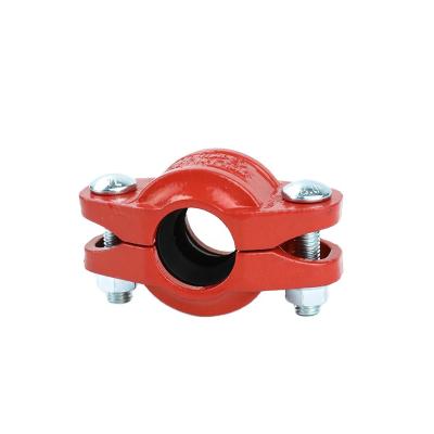 China Factory Direct Sale High Quality Iron Pipe Fittings Grooved Rigid Groove Flexible Coupling for sale