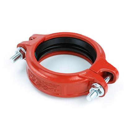 China High Quality Ductile Cast Iron 4inch Fire Fighting System Iron Angle Guard Splined Coupler 4