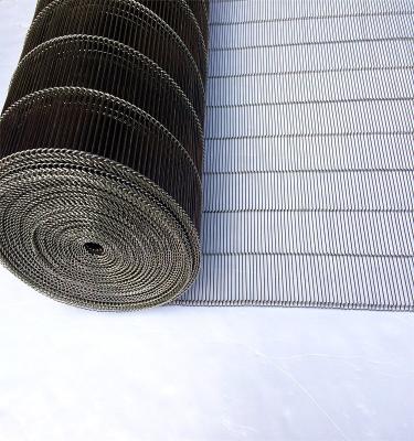 China Plain Weave Professional Customize Flat Food Grade 304 Cable Conveyor Belt For Chocolate Factory for sale