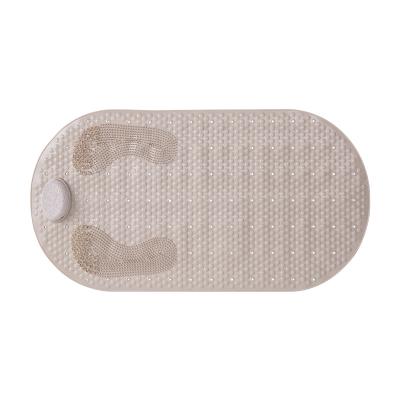 China Sustainable Waterproof Massage Grinding Bathroom Floor Mat Washable Bathroom Design Non-slip Mat for sale