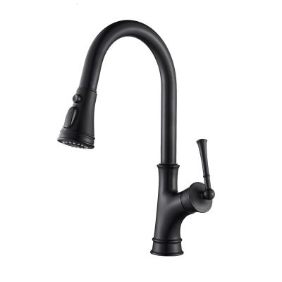 China Thermostatic Faucets Ready To Board Kitchen Black Flexible Faucet Pull Out Magnetic Force Faucet Kitchen Sink Faucet for sale