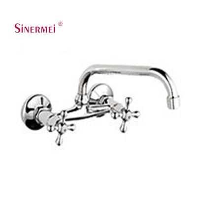 China Contemporary Wall Mount Kitchen Faucet Modern Kitchen Sink Mixer Taps for sale