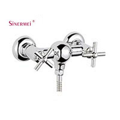 China Without Sliding Bar Handle Bath Double Fitting Taps Wall Mounted Special Mixer Bathroom Design Shower Faucet for sale