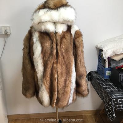 China Men's Ditch Coat Men's Male Faux Fur Parka Breathable Warm Winter Running Long Fur Coats Wholesale With Hood for sale