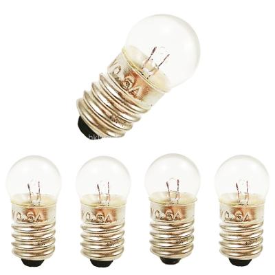 China E10 Glass Screw Base Bulbs 1.5V/0.3A 2.4V Incandescent 3.6V 3.8V 4V 4.5V 4.8V 6V 12V 0.2A 0.3A for sale