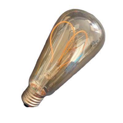 China Dimmable Vintage LED Edison Bulbs, 6W 4w2w E27b22 e14e12 Warm White Spiral 2700K LED Filament Hotel LED Bulb For Home Indoor&Outdoor for sale