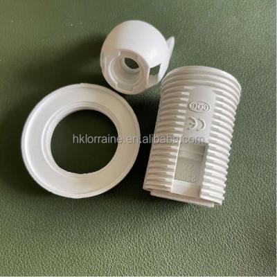 China ABS Plastic Screw E27 E26 E14 Screw Socket PBT Pendant Lamp Base for sale