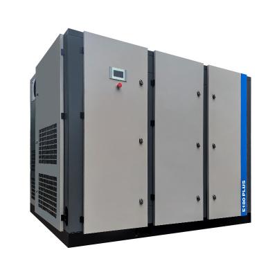 China 60 HP Rotary Two Stage Screw Air Compressor Voltage 460V - 480V 3 Phase for sale