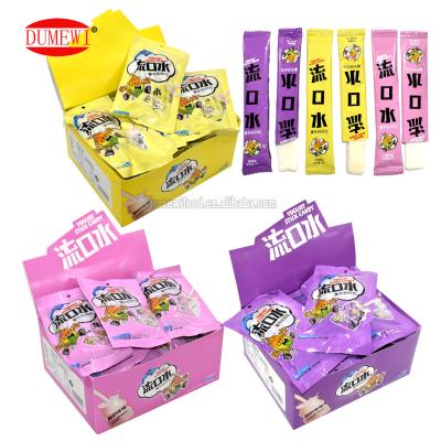 China Natural sour sweet fruit flavor chewy semi-sweet milk candy for sale