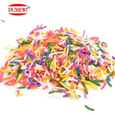 China Natural Crispy Cake Decorating Candy Rainbow Sprinkle Jimmies for sale