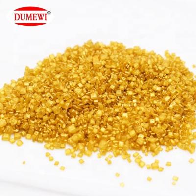 China Natural Candy Sprinkles Shiny Cake Decorating Golden Sanding Sugar for sale