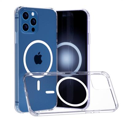 China Shockproof With magSafes Animations Phone Case For Apple Transparent Magnetic Clear TPU HD Cover Case For iPhone 12 13 Pro Max Mini for sale