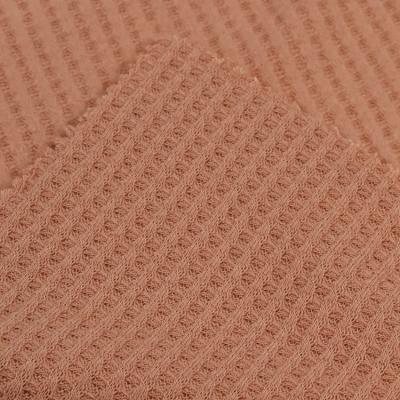 China Anti Pill Lansheng TR 3*3 Needle Thick Polyester Spandex Waffle And Knitting Fabric For Clothes for sale