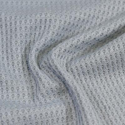 China Polyester good quality anti pill T/R 2*2 thick viscose Spandex thick waffle knit fabric for sale for sale