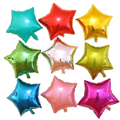 China Event& party supplies hot sale cheapest 18inch foil helium star shaped balloons can custom made size and color - for sale