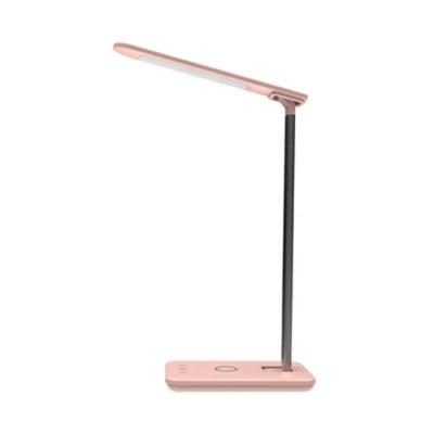 China Dimming Aluminum Alloy Folding Wireless Charging Desk Lamp Study Table Lamp with USB Port Auto Charging Timer Eye-Worrying LED Lamps for sale