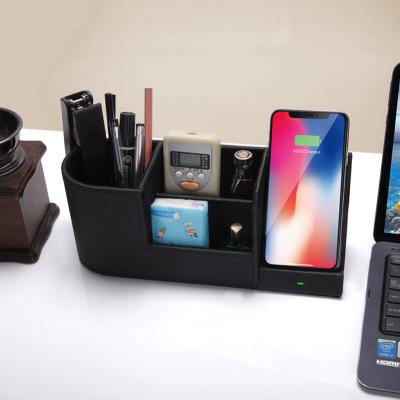 China 2021 new arrivals smart phone products electronics portable Qi desktop organizer charger fast charging radio dropshipping for sale