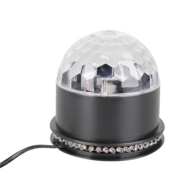 China Sound Activated Control Sound Control Disco DJ Party Home Effect Lighting RGB Mini LED Crystal Ball Lights for sale