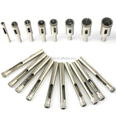 China High Class Sharp Electroplate Diamond Core Bits Hollow Core Diamond Drill Bit For Ceramic Tile Glass Drilling for sale