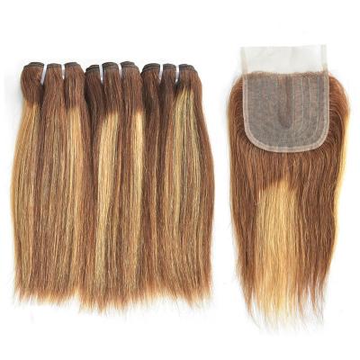 China Silky Straight Wave Raw Cuticle Aligned 12a Grade 3bundles With Brazilian Straight Wig Mink Lace Closure Hair Lead Wigs for sale