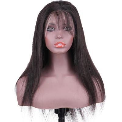 China Brazilian HD Silky Straight Lace Front Human Hair Wig 360 Lace Frontal Lace Front Headband Braids Wigs Straight Hair Cover for sale