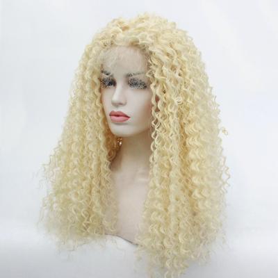 China Synthetic Curly Loop Hair Wigs13x4deep Wave Front Synthetic Braided Lace Front Wig Glue Glue Headband 40 Inch Full Hair For Black Wome for sale