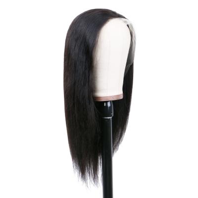 China Glueless HD Virgin Hair Silky Straight Cuticle Full Lace Brazilian Wig With Baby Hair, 100% Virgin Hair Full Lace Wig For Black Wome for sale