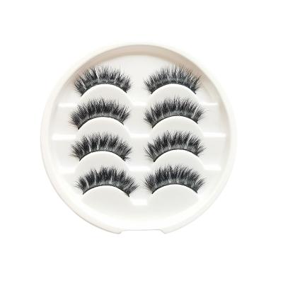 China OEM False Eyelashes Crisscross Label 3D Waterproof Lash False Mink Lashes Silk Eyelashes for sale