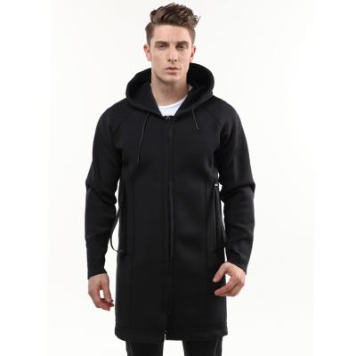 China Breathable Mens Casual Boys Hoodie Jacket Zipper Black Cotton Anorak Jacket Sports Polyester Anorak for sale