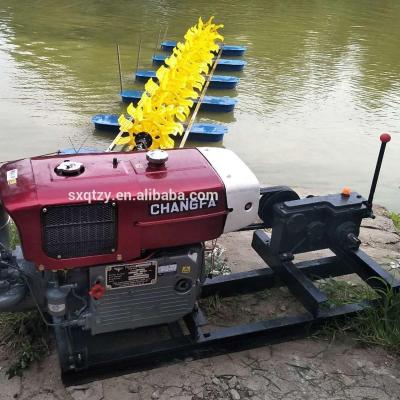 China Fish Shrimp Cultivating Fish Pond Diesel Engine Fish Pond Paddle Wheel Aerator Aquaculture Machine Aerators etc. 9P/12P/16P for sale