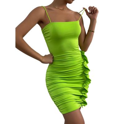 China Anti-wrinkle summer sexy club strap package sleeveless skinny hip Mini Dresses 2022 new fashion women Mini Dresses for sale