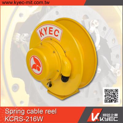 China Industrial Equipment Taiwan KYEC Electric Spring Cable Loaded Reel / Automatic Retractable Cable Reel Drum for sale