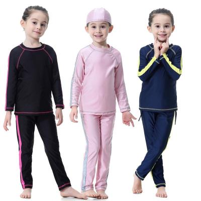 China Muslim Breathable Girls Islamic Swimsuit for Kids Muslim Swimwear Kids Islamic Swimwear for Swimming for sale